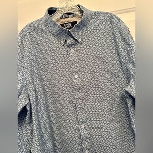 Cody James Core Blue Geometric Button Down Shirt – Men’s Large – Like New